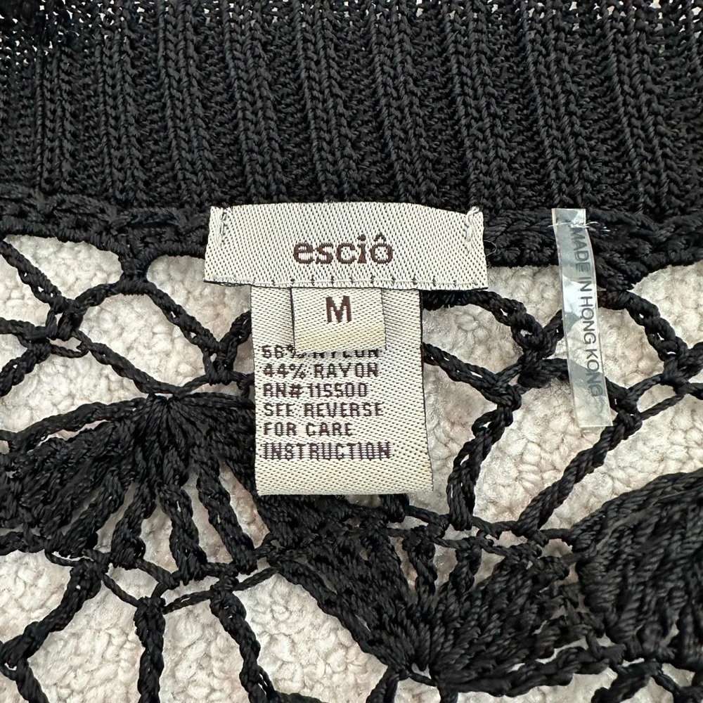 Escio Black Sweater Set, Size M
